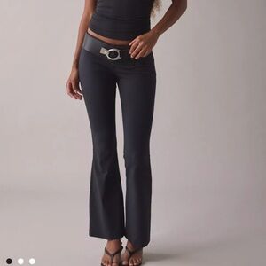 Kimchi Blue Stretch Black Flare Pant, Size 10